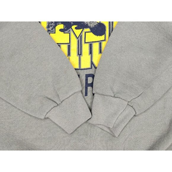 Michigan Wolverines Vintage Crewneck Graphic Sweatshirt Size Large Grey Spellout - Picture 10 of 11